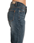 Griffai women's jeans trousers Mum DGP4758 medium blue