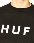 HUF men's short sleeve t-shirt OG LOGO TS00508 black 