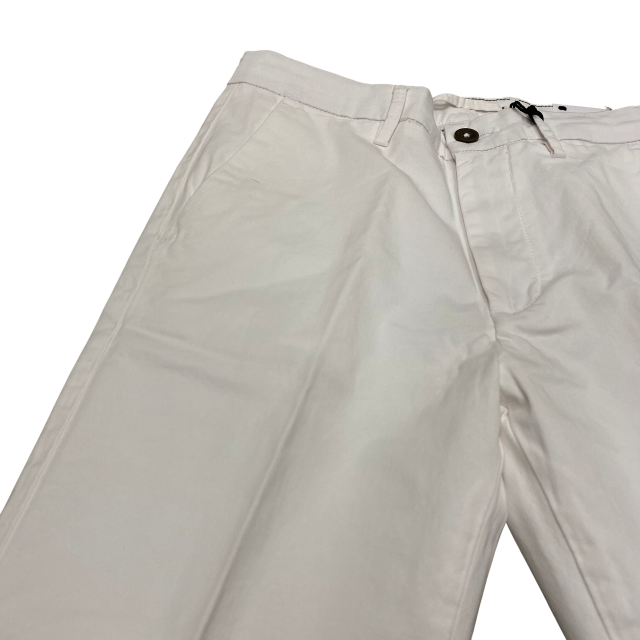 Hamaki-Ho pantalone casual da uomo PSE1744H bianco