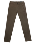 Hamaki-ho pantalone chinos da uomo slim fit con microfantasia quadri PSI1736H moro