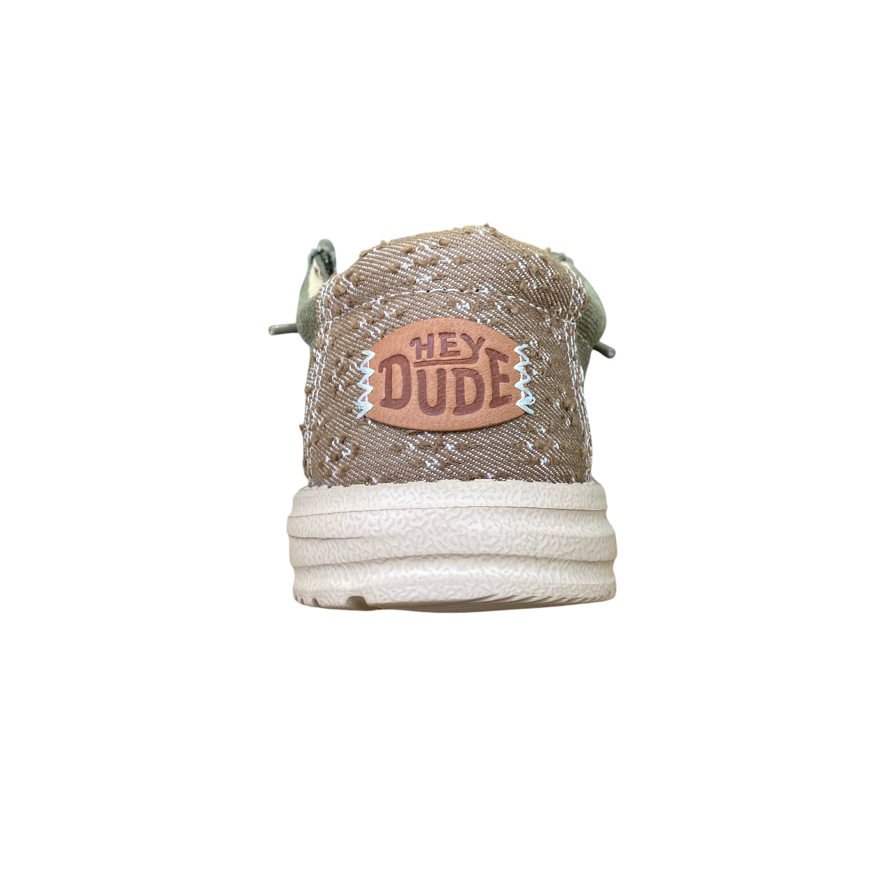Hey Dude scarpa con tomaia in tessuto da uomo Wally summer linen 43084-3YT verde scuro-crema irlandese