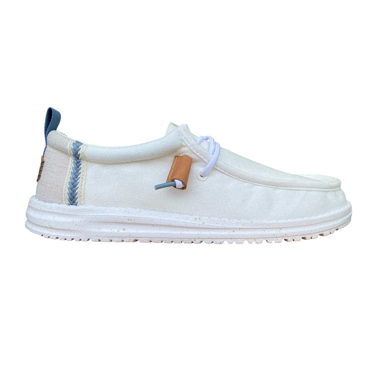 Hey Dude scarpa con tomaia in tessuto da uomo Wally summer linen 43086-1SO bianco