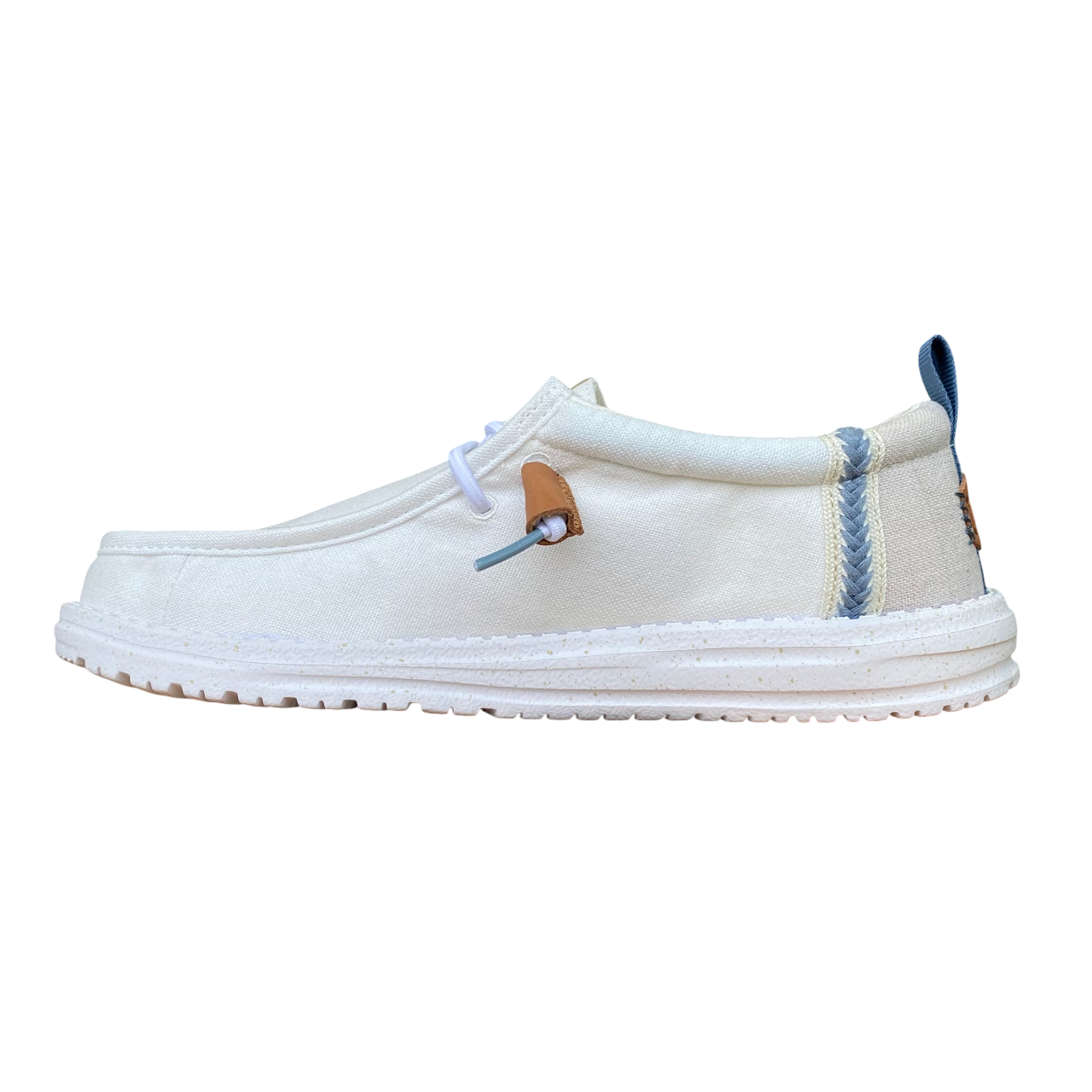 Hey Dude scarpa con tomaia in tessuto da uomo Wally summer linen 43086-1SO bianco