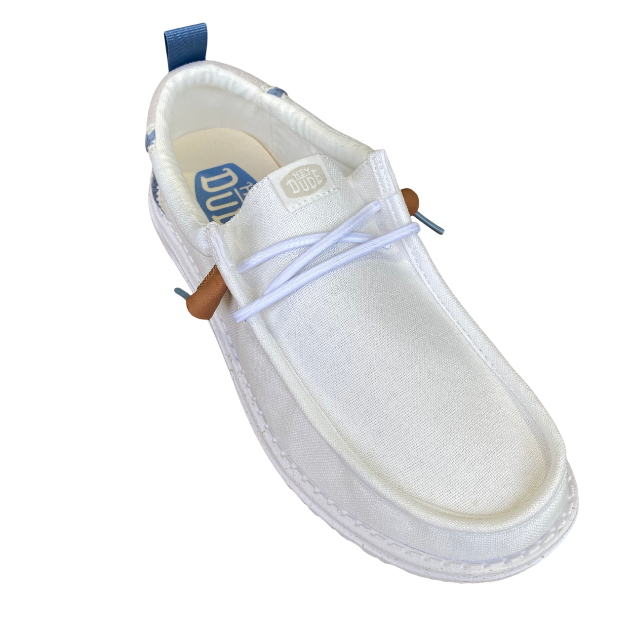 Hey Dude scarpa con tomaia in tessuto da uomo Wally summer linen 43086-1SO bianco