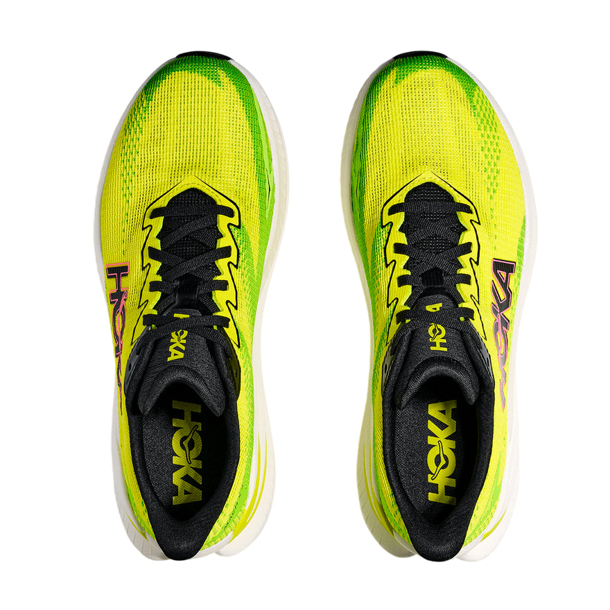 Hoka Mach X Scarpa Running Uomo 31168720/NNHK Giallo-Verde - vista dall'alto
