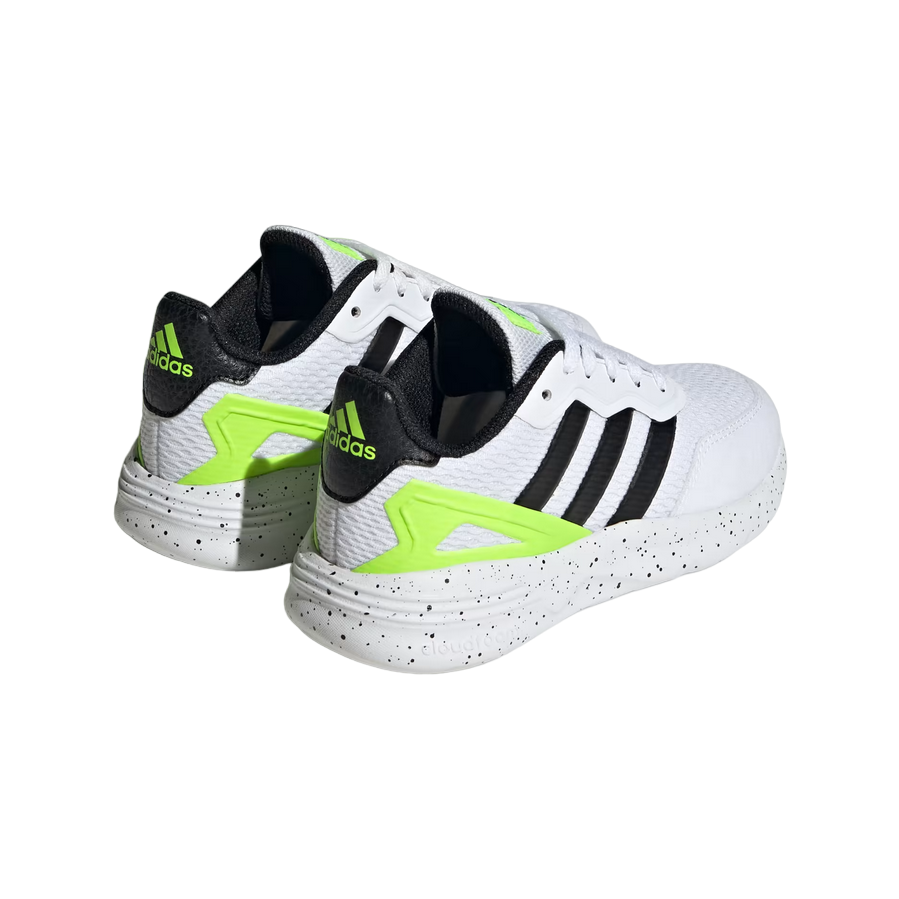 Adidas scarpa da corsa da ragazza IG2886 bianco-nero-verde
