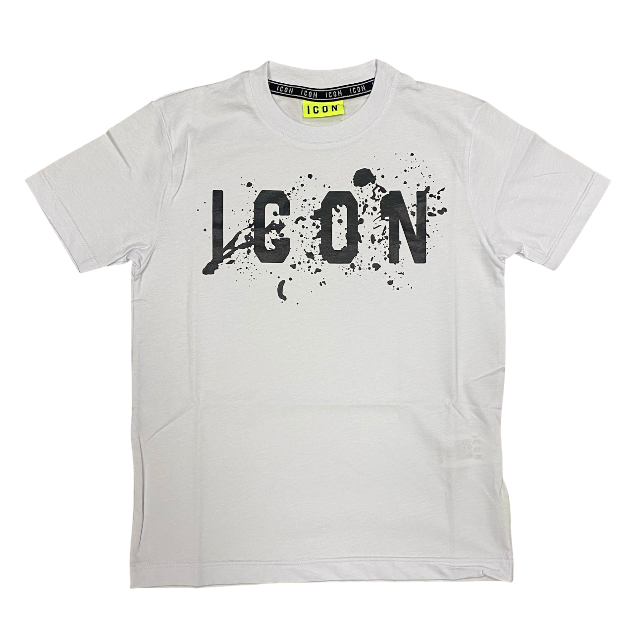 Icon maglietta con cappuccio junior con stampa schizzo IBKS00520 bianco