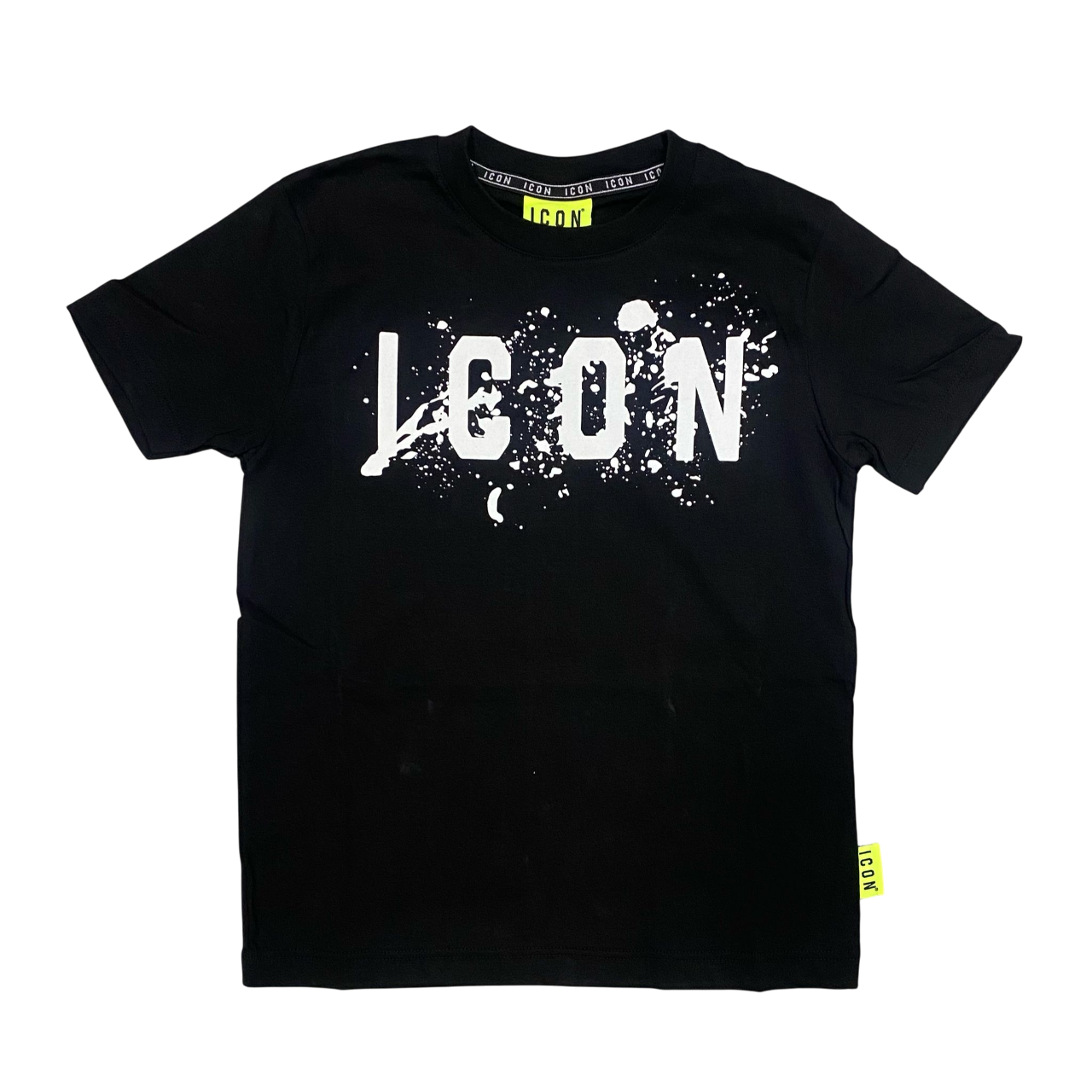 Icon maglietta con cappuccio junior con stampa schizzo IBKS00520 nero