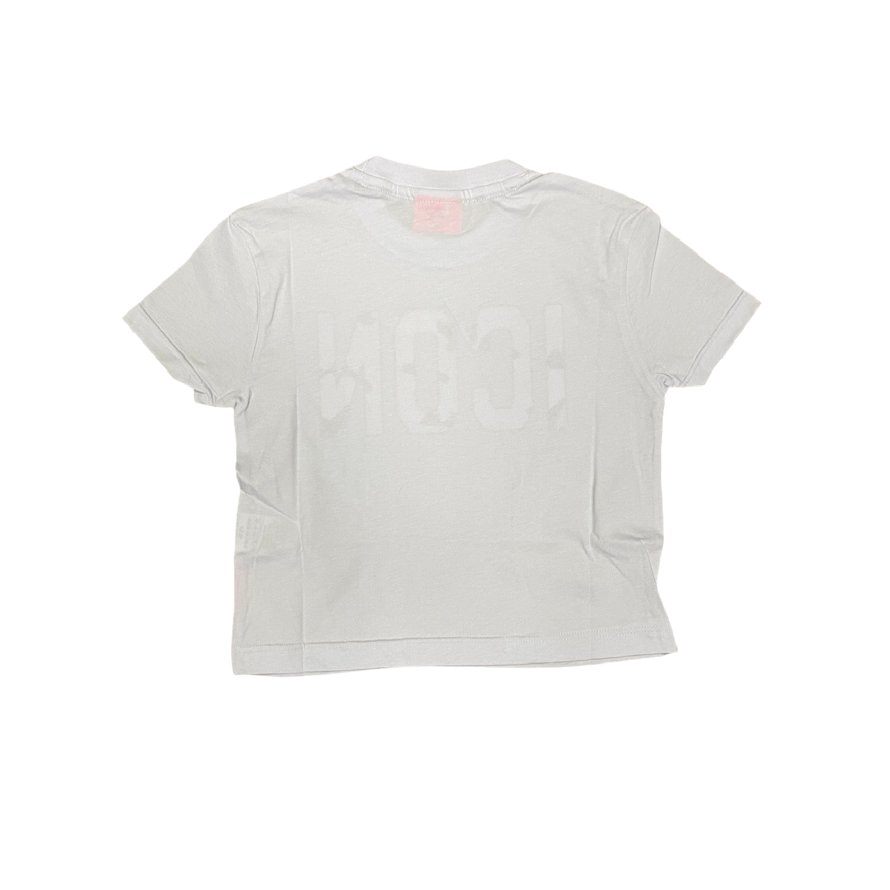 Icon maglietta manica corta da ragazza con logo camu IGKSS00528 bianco-rosa