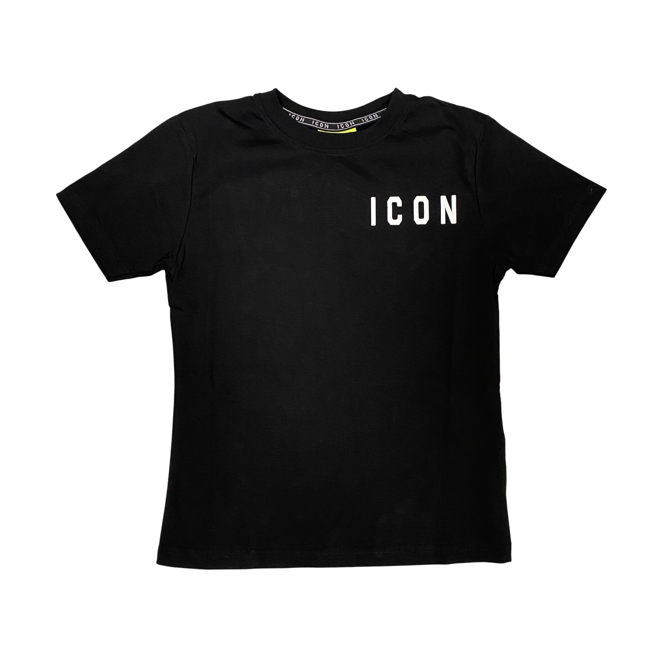 Icon maglietta manica corta junior con logo piccolo IBKS00487 nero
