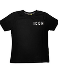 Icon maglietta manica corta junior con logo piccolo IBKS00487 nero