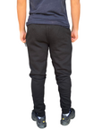 Icon pantalone sportivo con tasche a polsino al fondo caviglia IU9018P nero