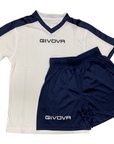 Givova Revolution MAC04+P018 white-blue football kit