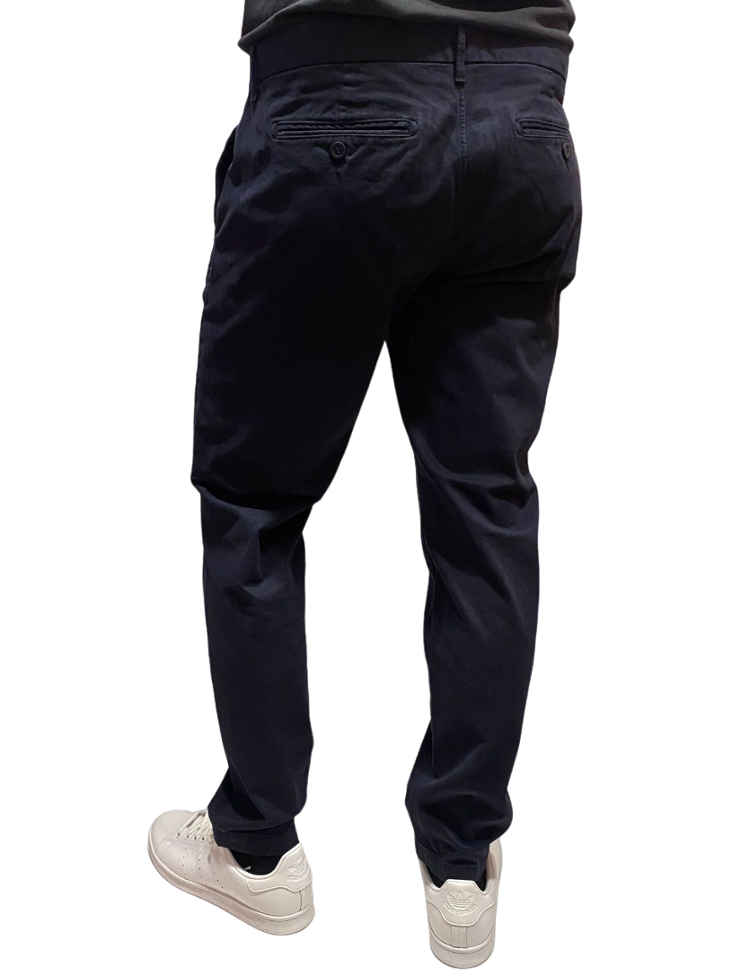 Zero Construction pantalone casual da uomo con tasche America Beddy BED040 2394 BEDDY/6SP blu