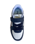 Puma scarpa sneakers da ragazzi con  elastico e strappo Caven 2.0 AC Ps bianco-rosso diaspro-blu