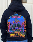 Mushroom men's hoodie with Alien Smoke print 23006-01 black