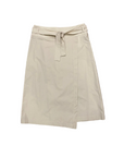 CafèNoir Wrap skirt with sash C7JC0103 M013 beige