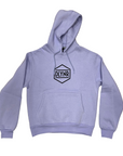 Dolly Noire men's sweatshirt with hood and kangaroo pocket Classic Logo sw379-gq-06 purple