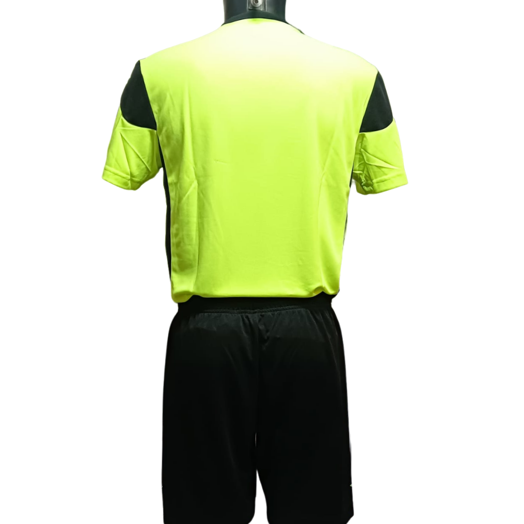 Lotto Star Evo R9692 men&#39;s football-soccer sports uniform, fluorescent yellow-black
