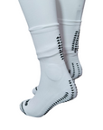 TRS calza tecnica da calcio + scaldamuscolo P644+P777 bianco