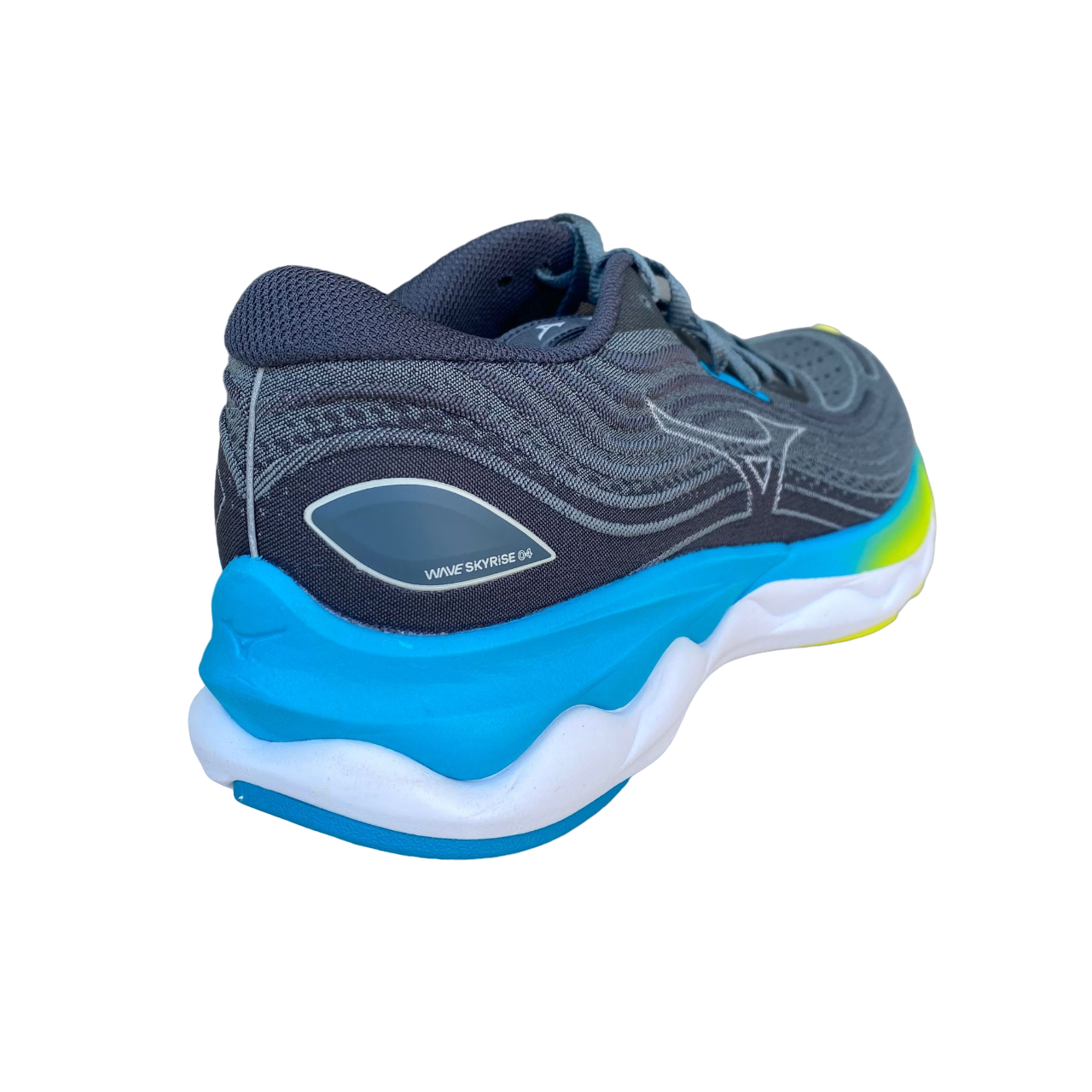 Mizuno scarpa da corsa da uomo ultra morbida Wave Skyrise 4 grigioblu- blu perla