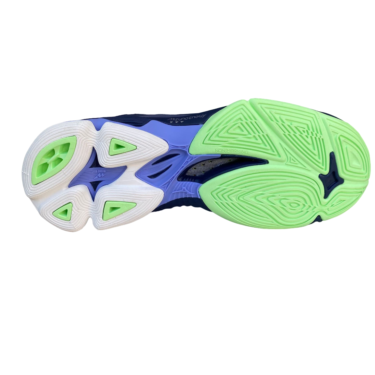Mizuno scarpa da pallavolo alta da uomo Wave Lightning Z7 blu-verde