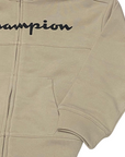 Champion girls' school tracksuit with full zip sweatshirt 404837 ES057 beige-black