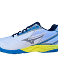 Mizuno men's tennis shoe Break Shot 4 AC 61GA234015 white-yellow-light blue