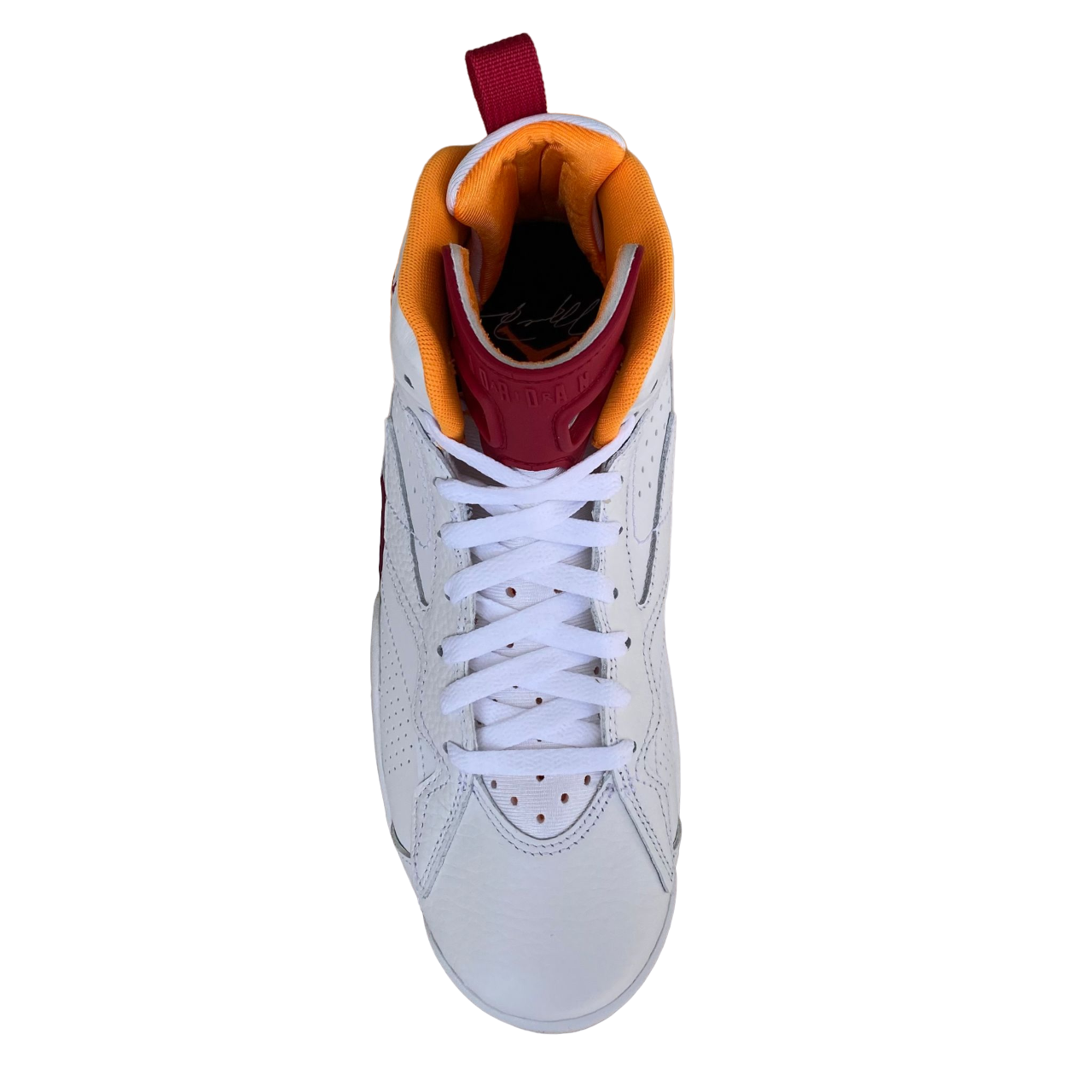 Jordan high top men&#39;s sneakers in leather Jumpman MVP DZ4475-168 white red cord