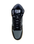 Nike scarpa sneakers alta da uomo Dunk Hi Retro Premium DV7216-001 grigio nero
