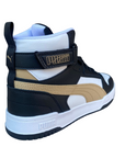 Puma men's sneakers shoe RDB Game 385839-21 white-black-gold