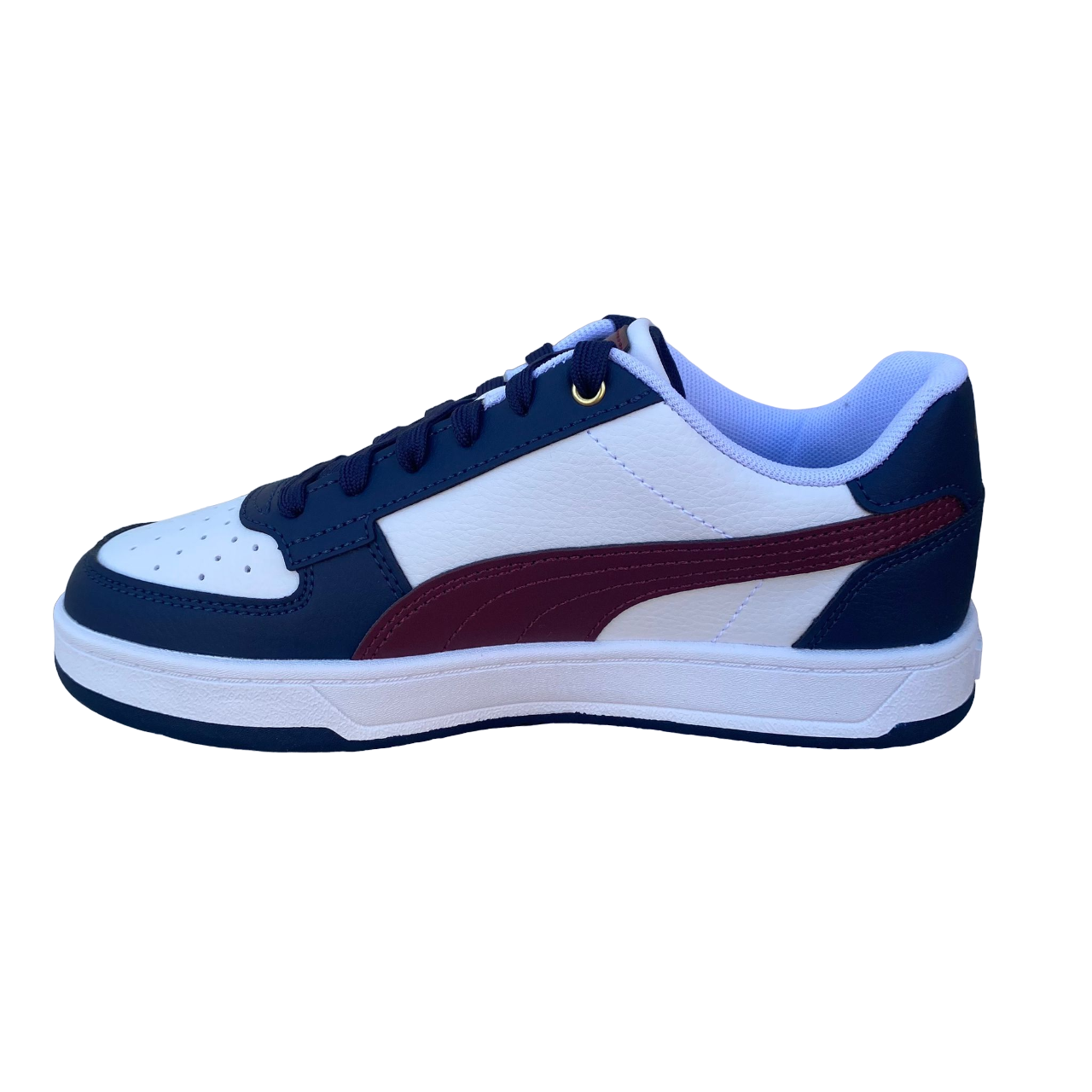 Puma scarpa sneakers da ragazzo Caven 2.0 393837-03 bianco-rosso diaspro-blu