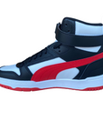 Puma boy's sneakers shoe RBD Game 386172 08 white-red-black-gold