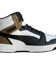 Puma Scarpa sneakers da uomo Rebound v6 392326-09 bianco-nero-cioccolata