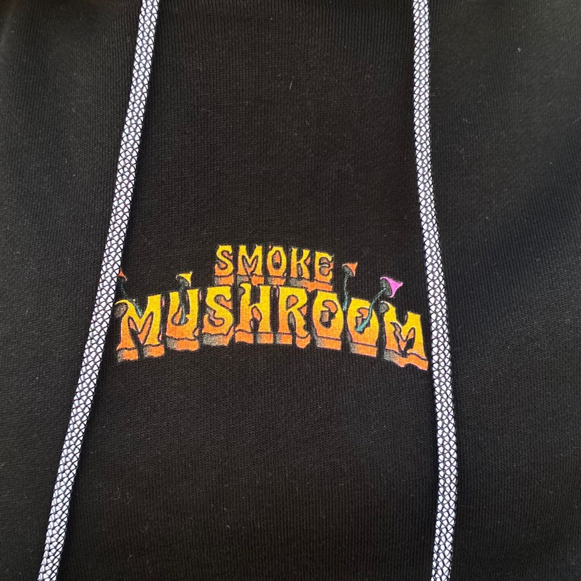 Mushroom men&#39;s hoodie with Alien Smoke print 23006-01 black