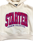 Starter girl's sweatshirt with hood and print 3215 B ST cream