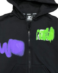 Starter Boy's full zip hoodie with prints 1114 UB ST black