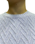 Censured women's crew neck sweater MW C068 T TRP3 499 light mauve