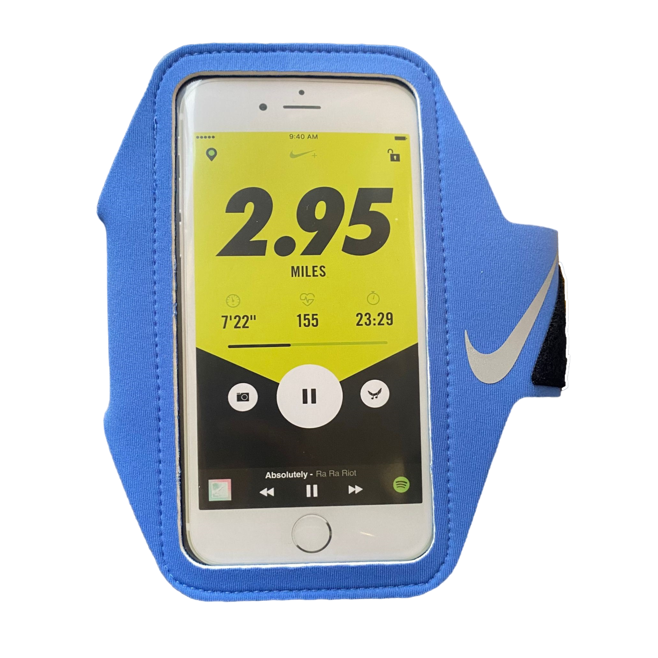 Nike porta telefono da braccio Lean Arm Band Plus N00012664030S celeste
