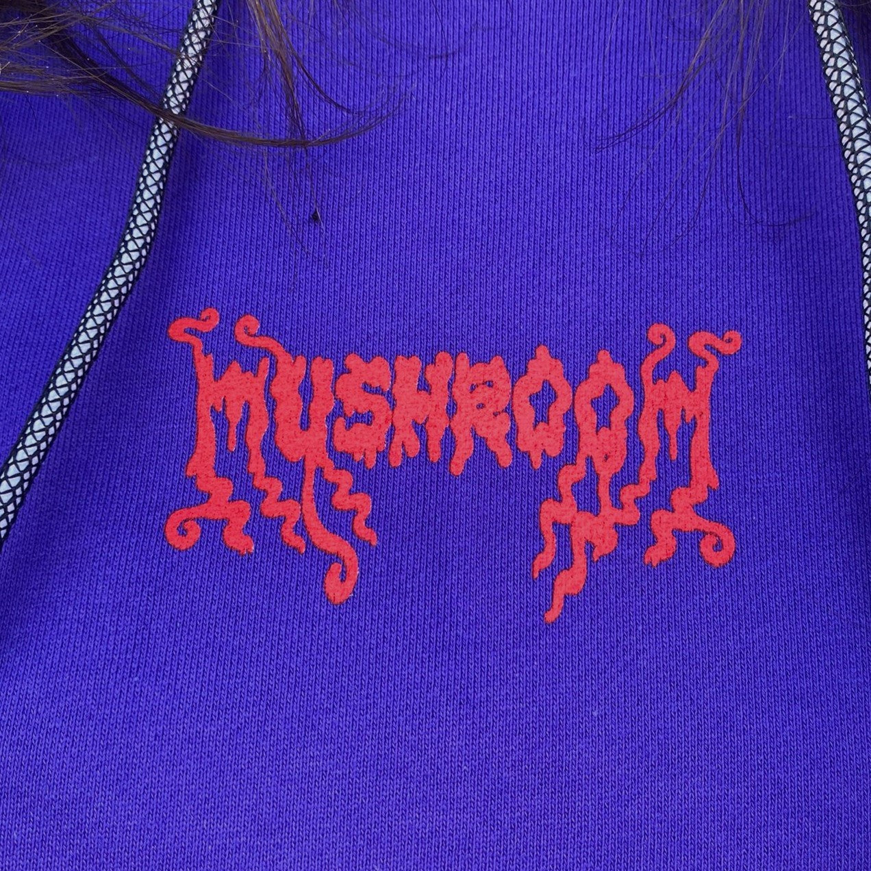 Mushroom Wolf Print Men&#39;s Hoodie 23012-35 Purple