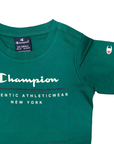 Champion short sleeve boy's t-shirt with print 306696 green