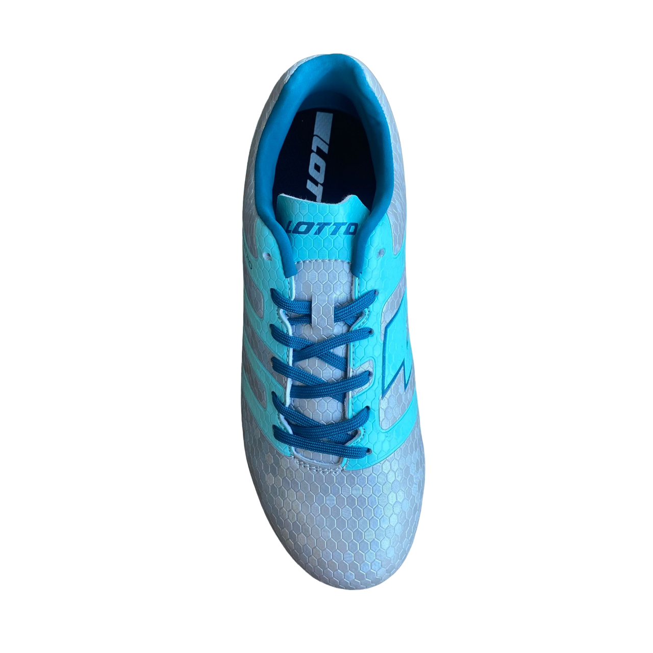 Lotto scarpa da calcio da ragazzo Maestro 700 IV AGM 217072 AU8 argento-blu