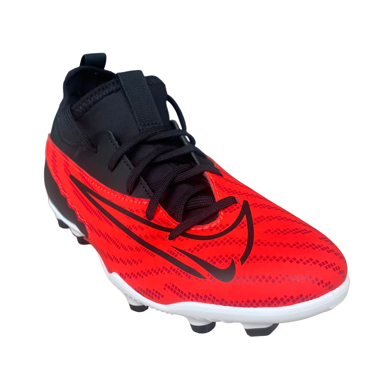 Nike boys&#39; football boot Phantom Gx Club DF FG/MG DD9563-600 crimson-black-white