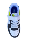 Puma Caren 2.0 Block children's sneakers shoe 394462-03 white-charcoal-lime