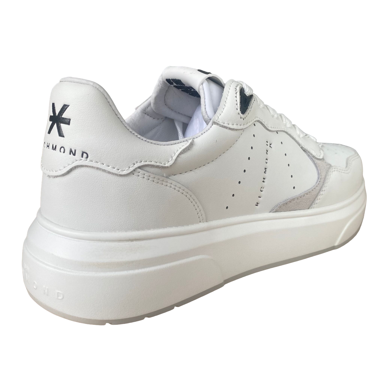John Richmond men&#39;s leather sneakers shoe 22200/CP A white