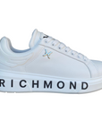 John Richmond scarpa sneakers da uomo in pelle 22204/CP A bianco