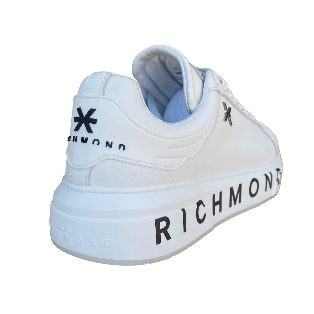 John Richmond men&#39;s leather sneakers shoe 22204/CP A white