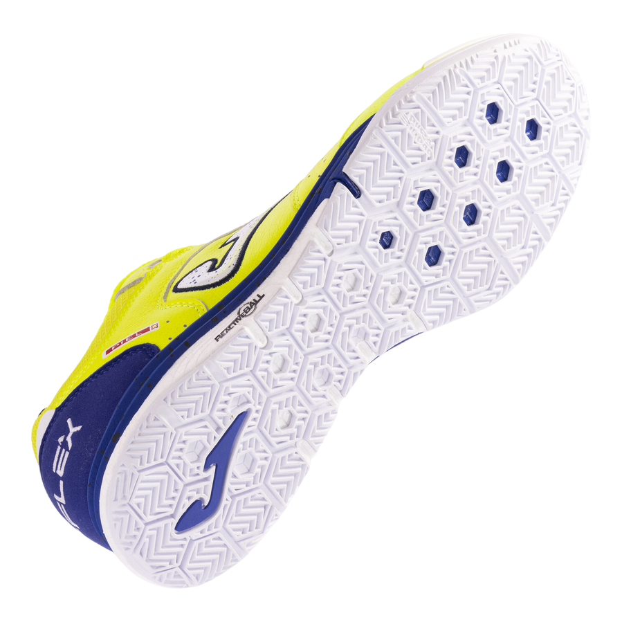 Joma scarpa da calcetto indoor Top Flex Rebound 2409 giallo-azzurro