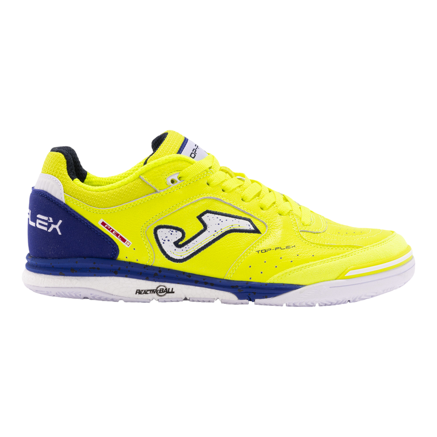 Joma scarpa da calcetto indoor Top Flex Rebound 2409 giallo-azzurro