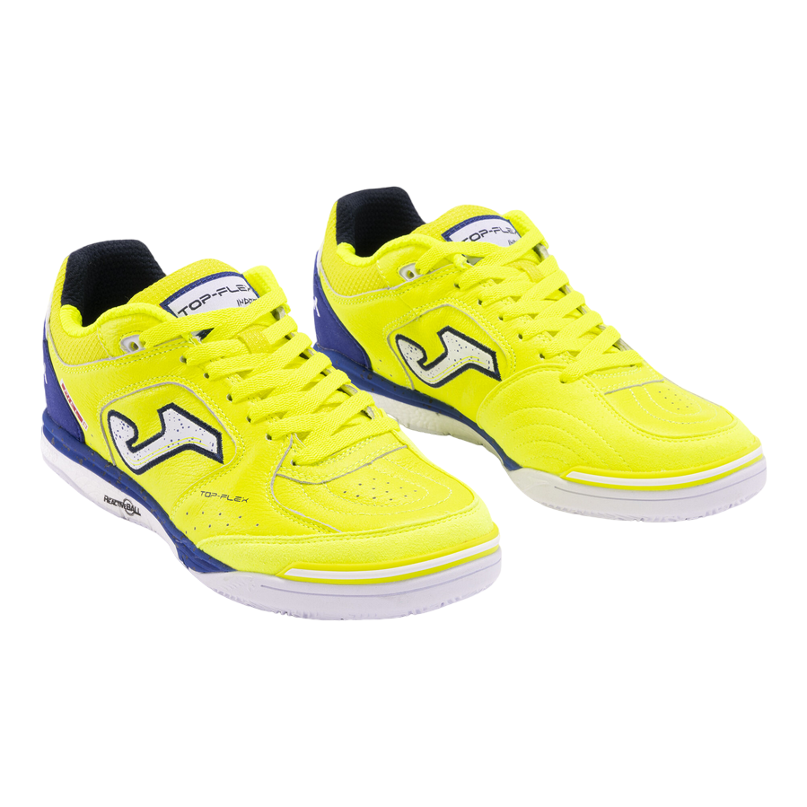 Joma scarpa da calcetto indoor Top Flex Rebound 2409 giallo-azzurro